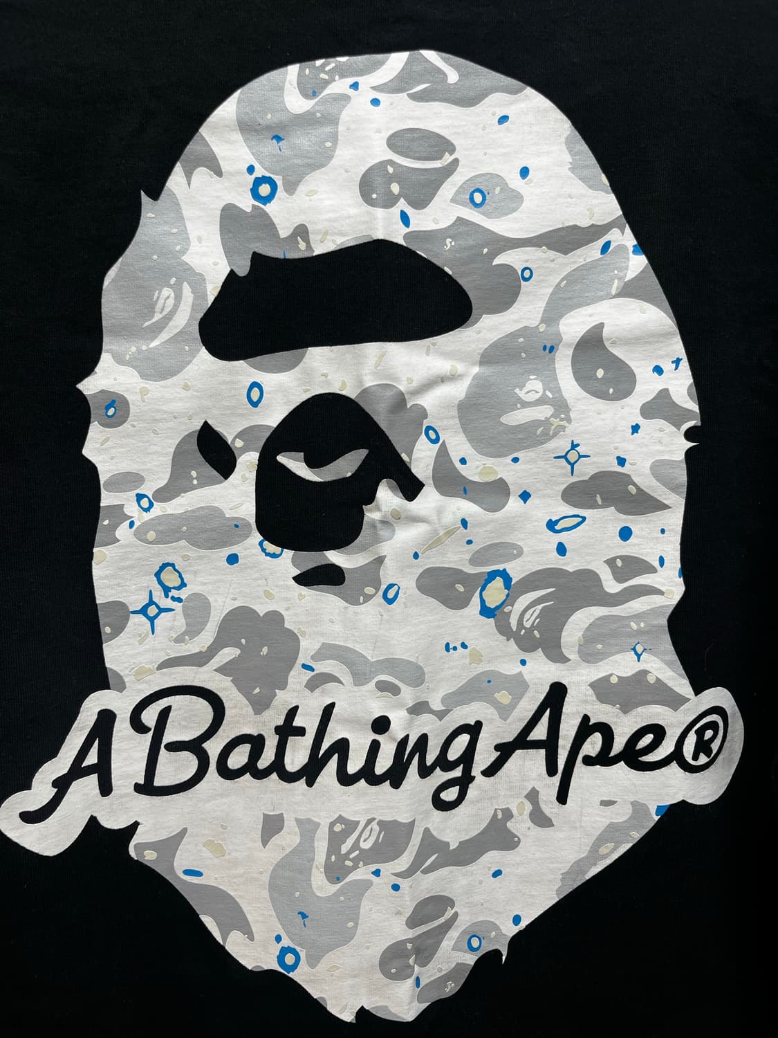 베이프 정품 야광 카모 컬리지 롱 슬리브 티 상품이미지3