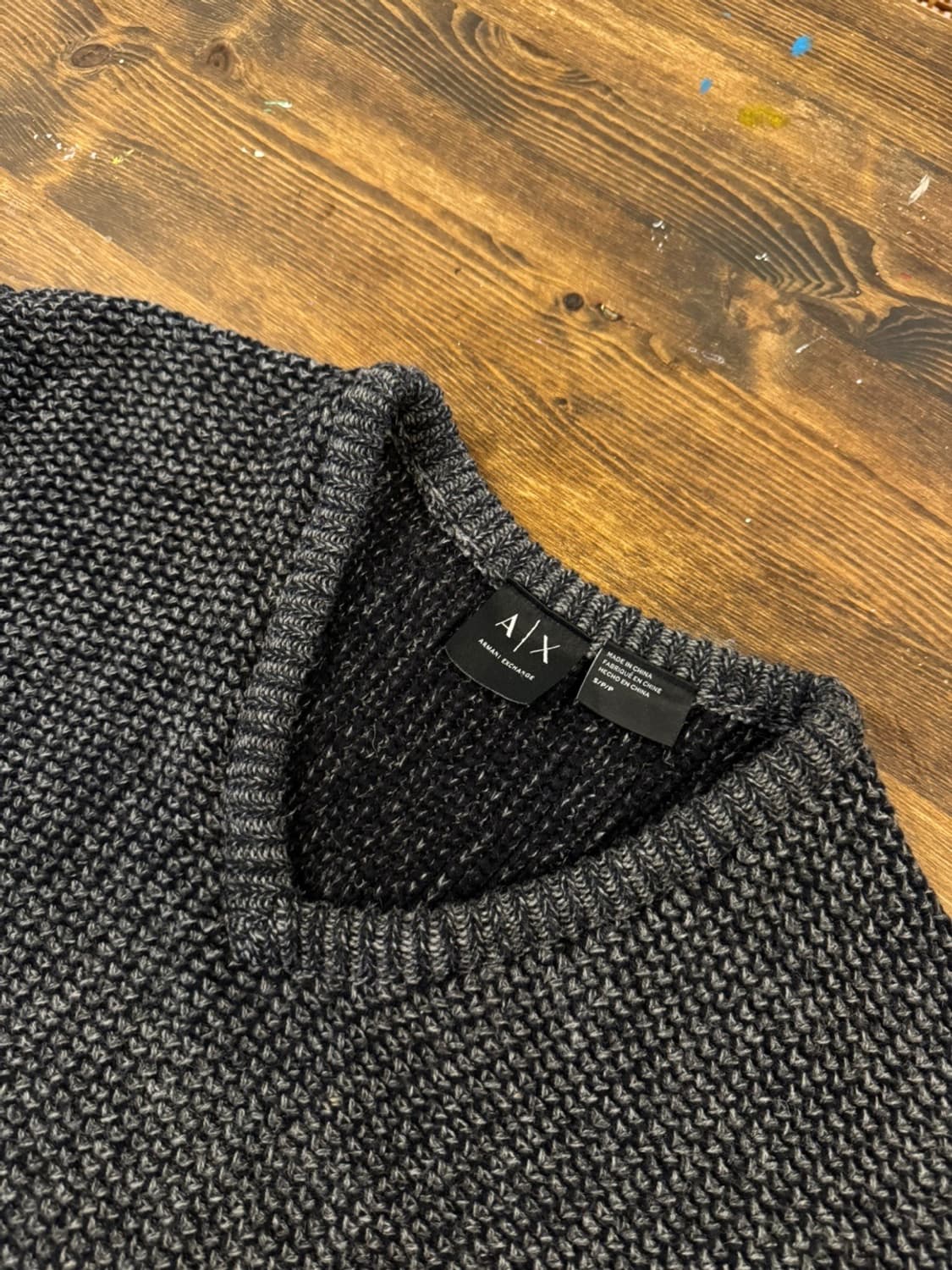 아르마니 익스체인지 브이넥 니트 100 상품이미지7