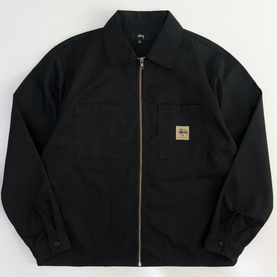 Stussy  스투시 블랙 캔버스 워크자켓 상품이미지1