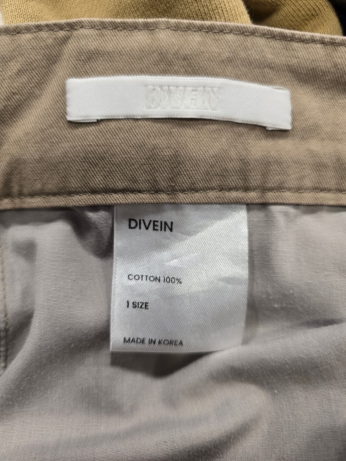 다이브인 DIVEIN 카고 와이드 팬츠 베이지 1사이즈 상품이미지6