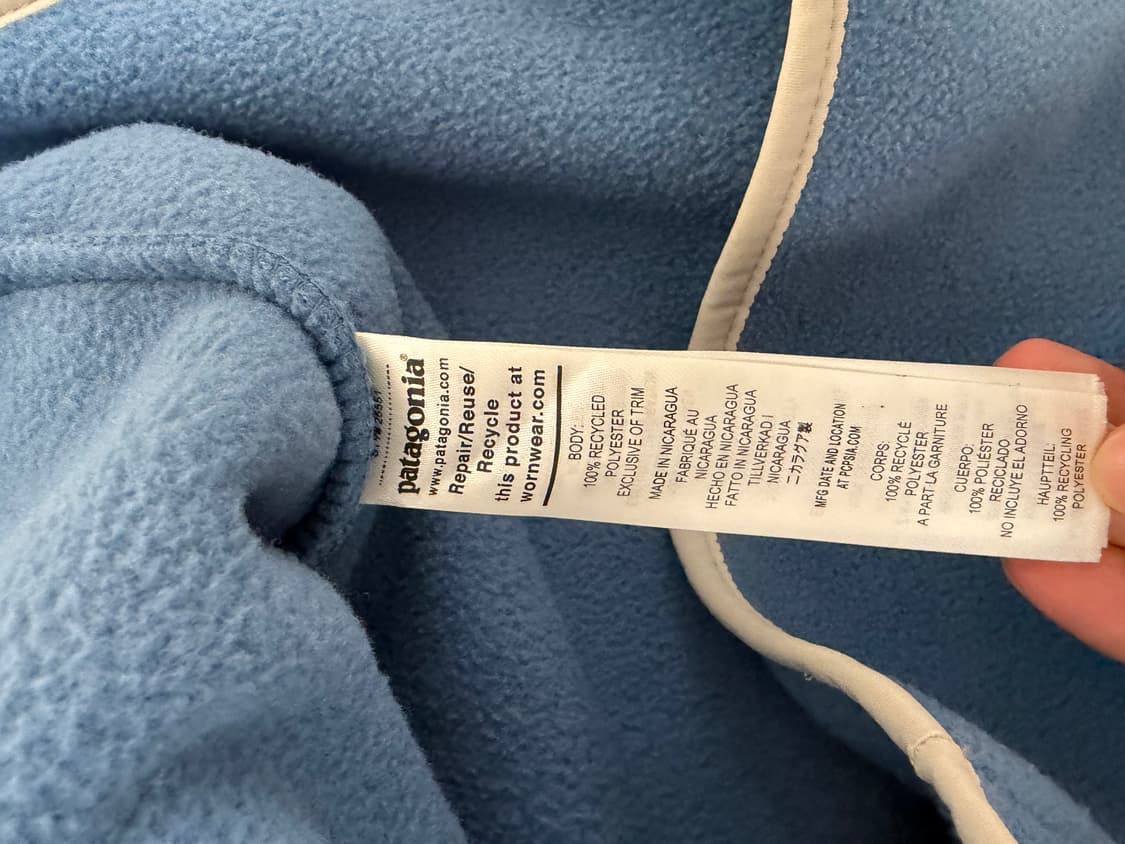 파타고니아 신칠라 스틸블루 xs  새상품 판매합니다 상품이미지4