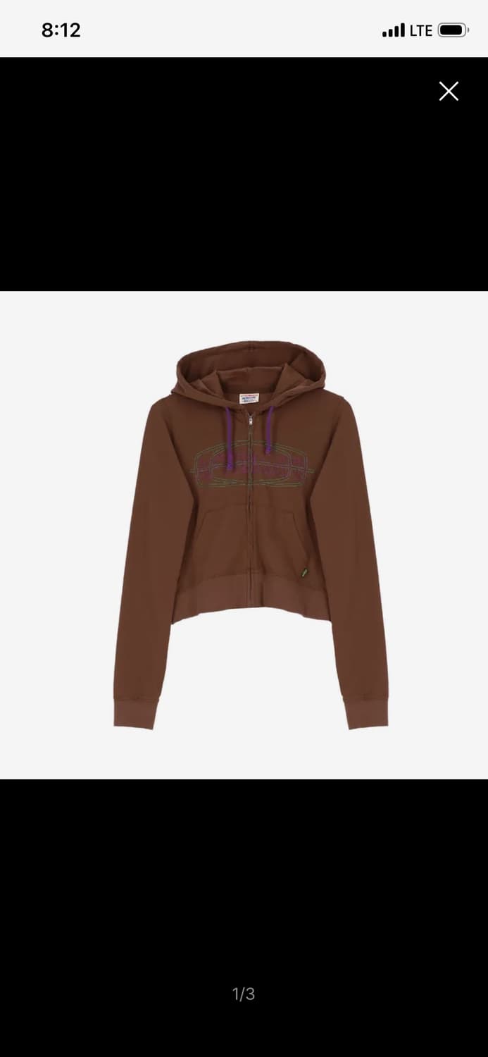 애프터매스 스티치 집업 브라운 상품이미지2