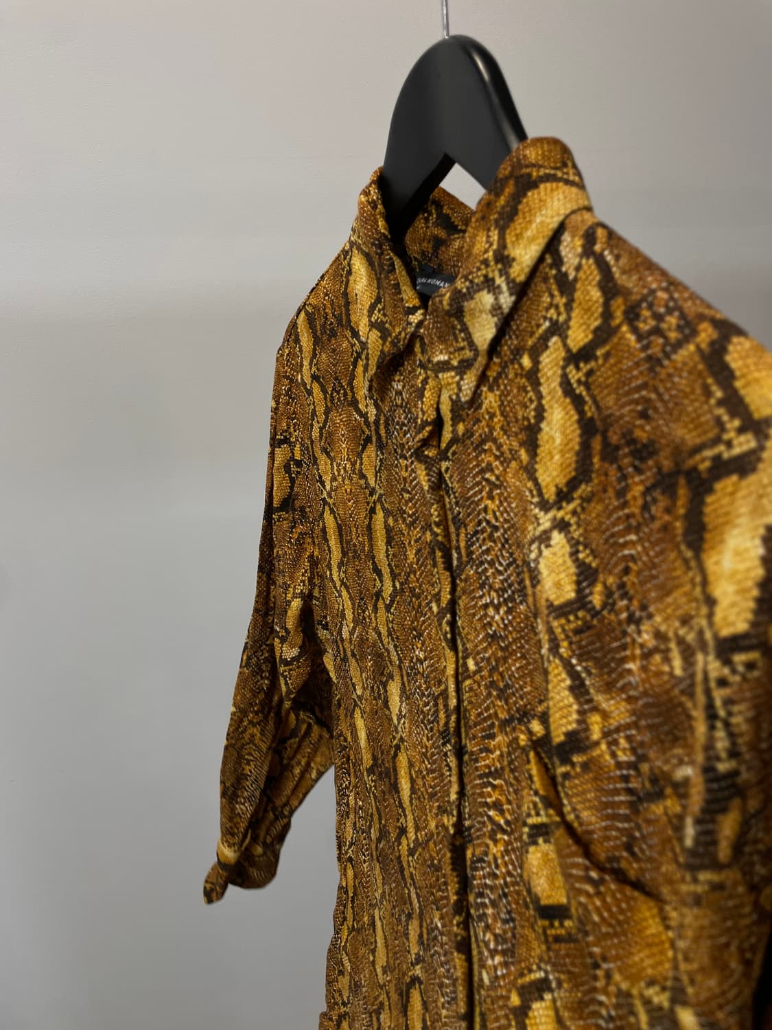 (M) Zara 자라 파이톤 뱀피 긴팔 셔츠 상품이미지2