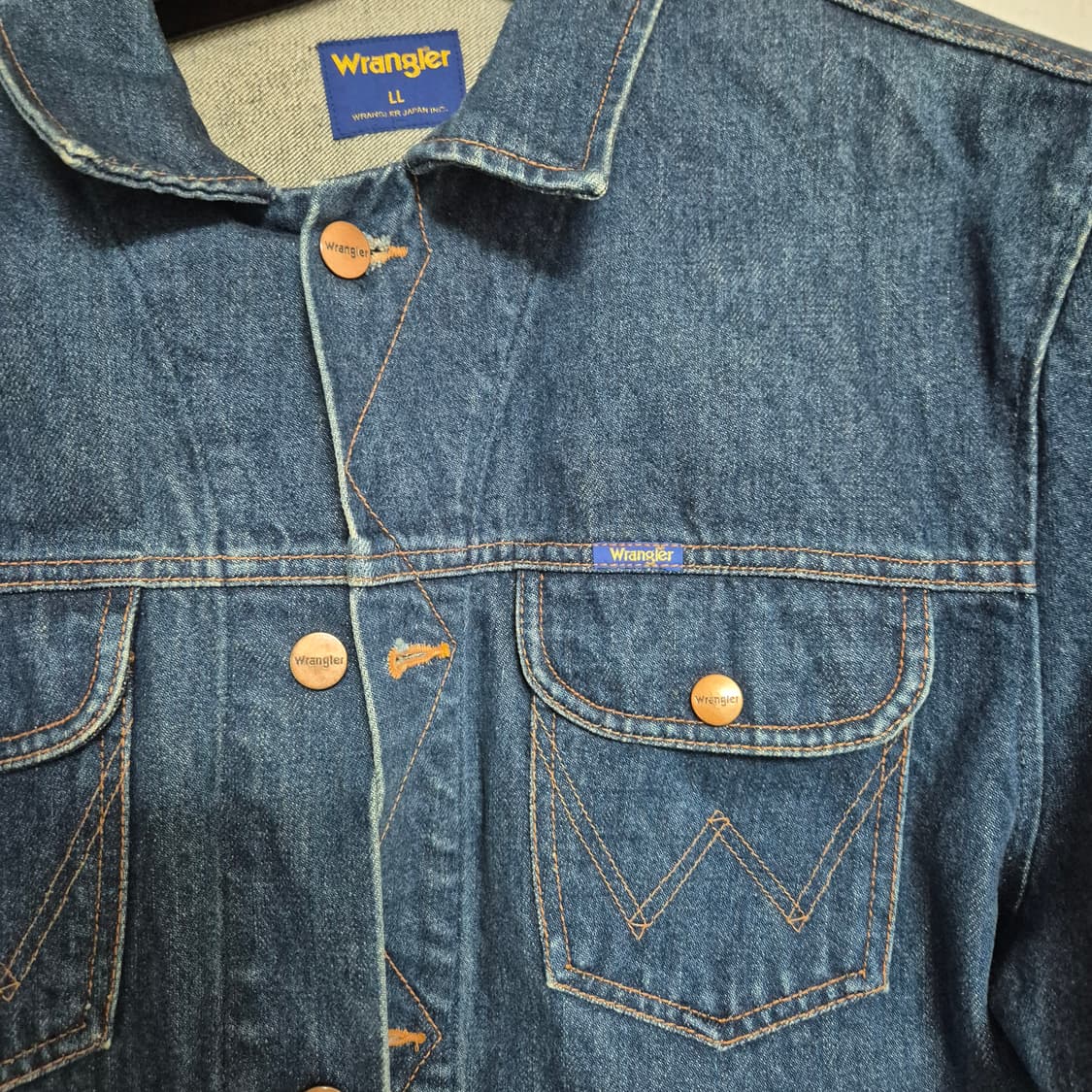 80-90s 랭글러 124mj 일본 복각 데님자켓 상품이미지3