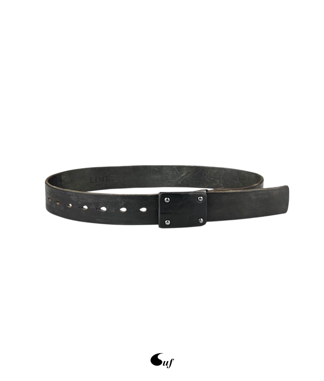 leather patch buckle belt 상품이미지1