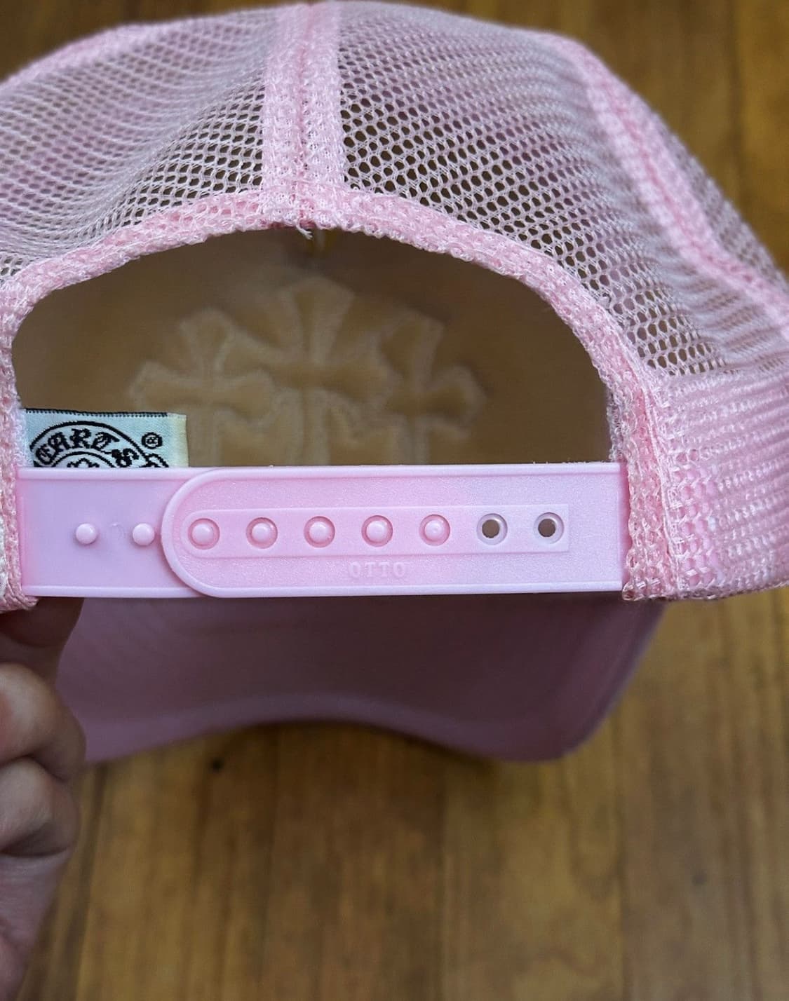 90s 빈티지 크롬하츠 아카이브 베이비 핑크 세메터리 트러커캡 상품이미지4