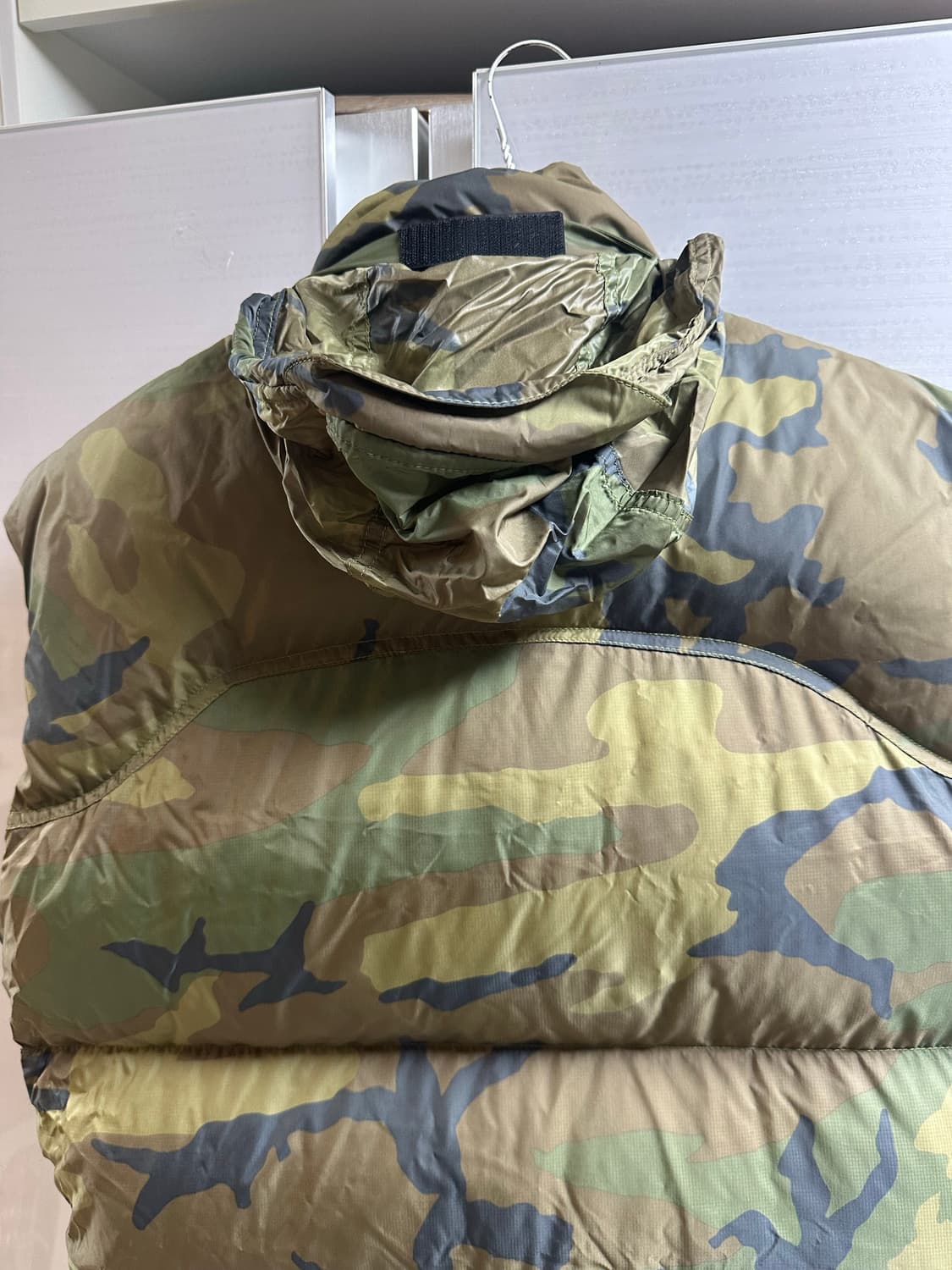 NORTHFACE 노스페이스 카모 중앙 로고 조끼 패딩 상품이미지7