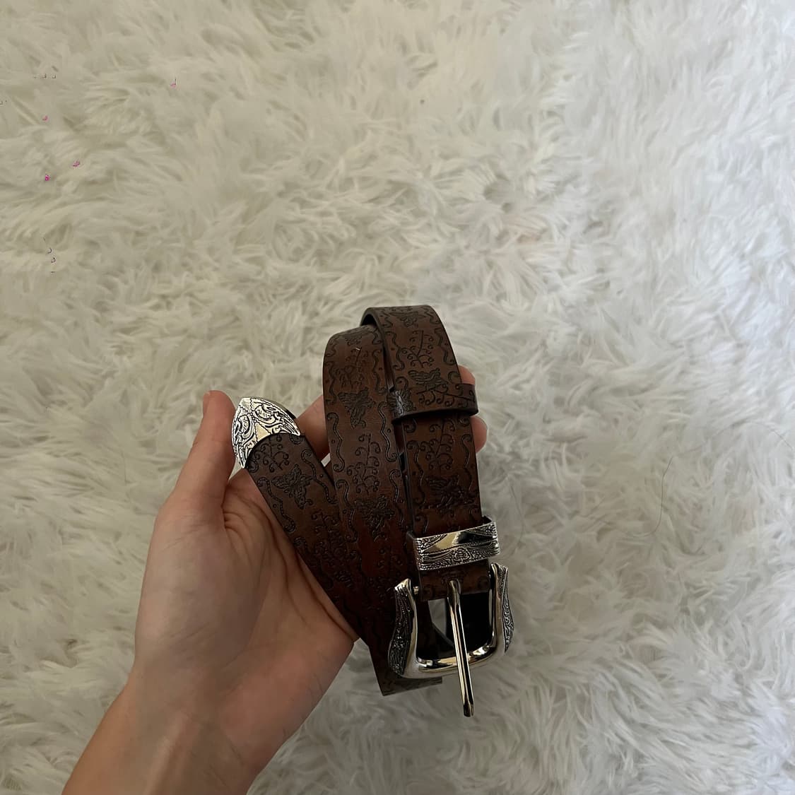 빈티지 인그레이빙 벨트  상품이미지5