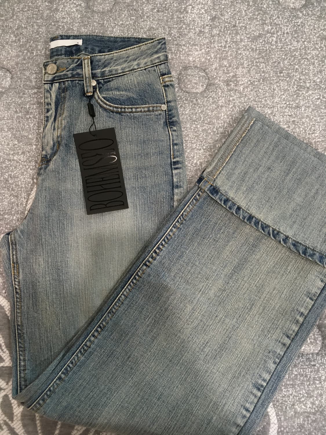 보헤미안서울 롤업데님팬츠-M사이즈(새상품,택ㅇ) 상품이미지3