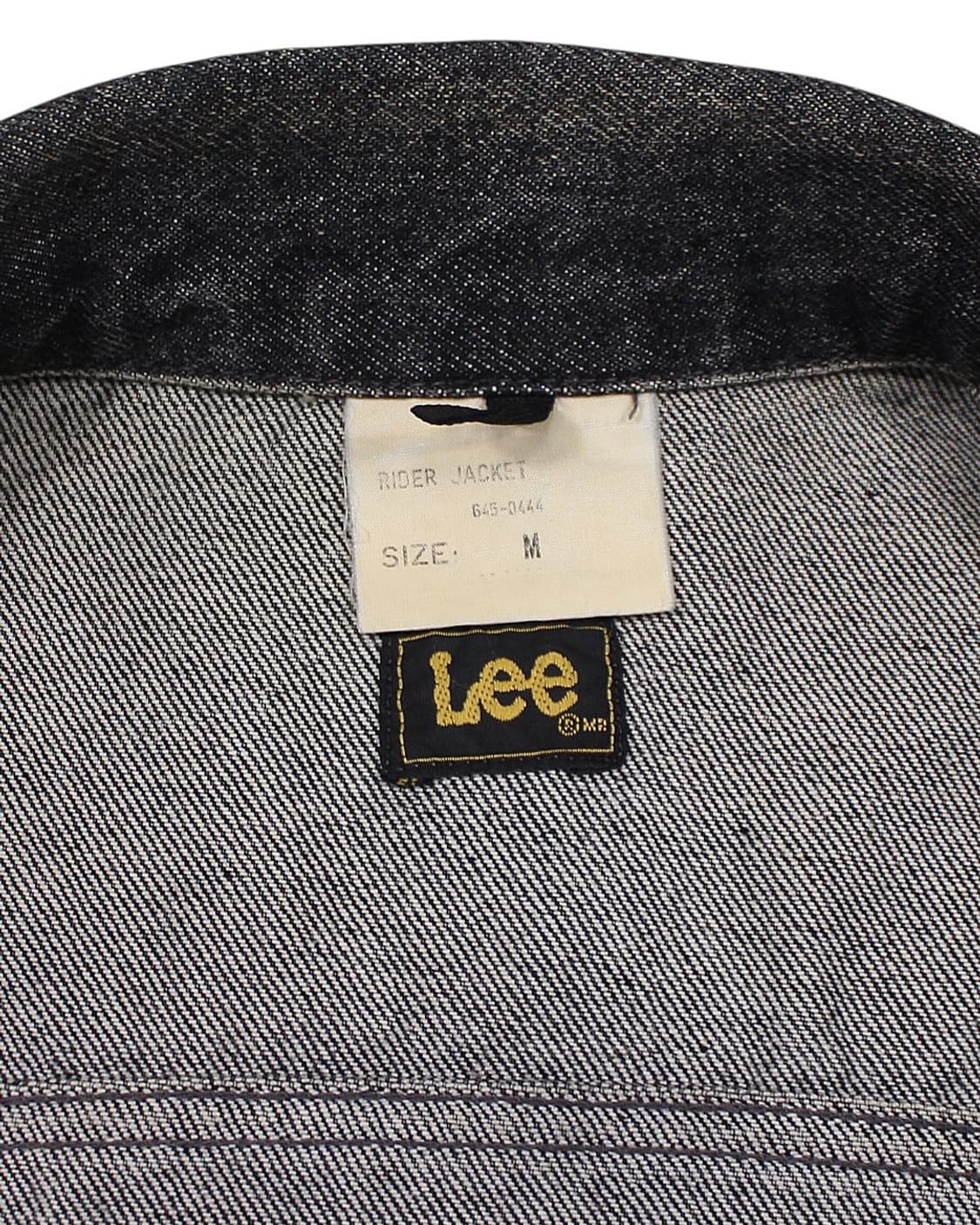 1989 유로 Lee 리 645 블랙 데님 자켓 빈티지 흑청 상품이미지5