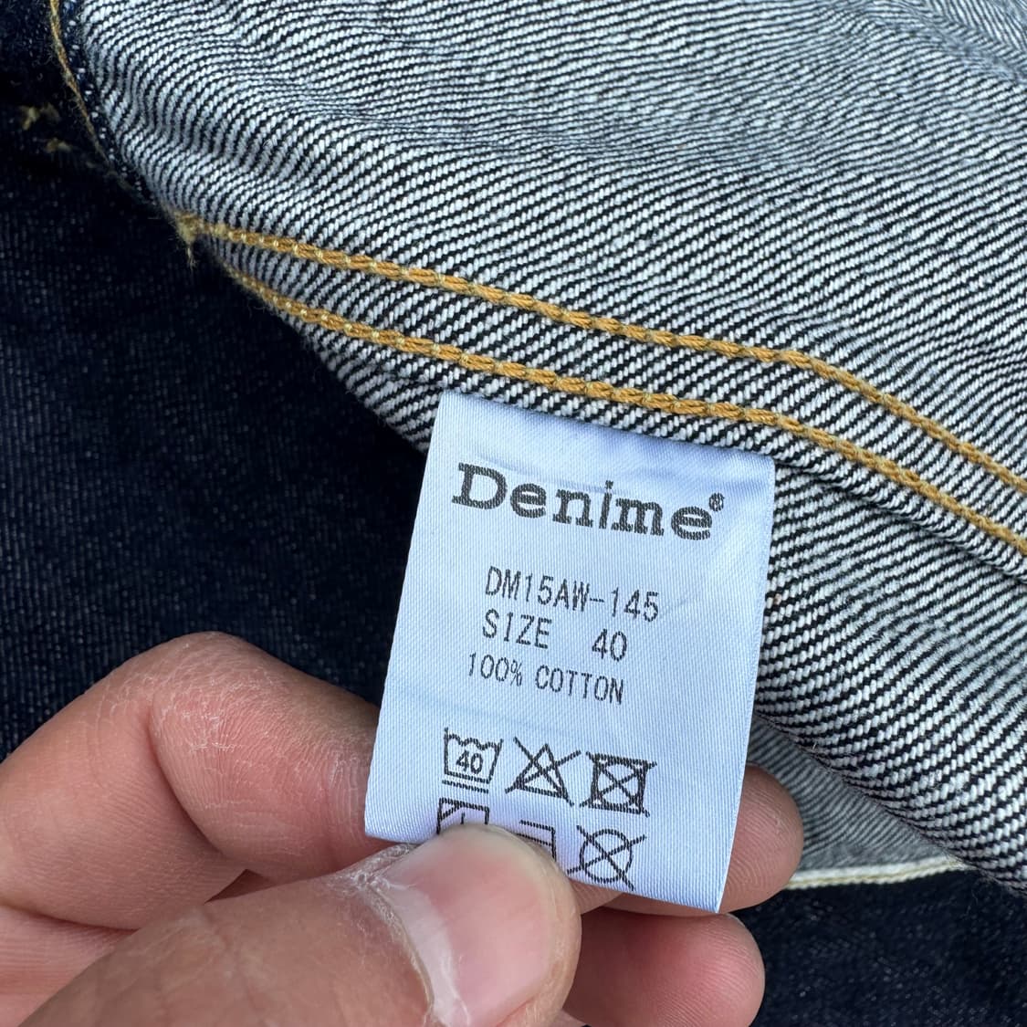 [L] Denime 드님 3세대 셀비지 데님 자켓 상품이미지8