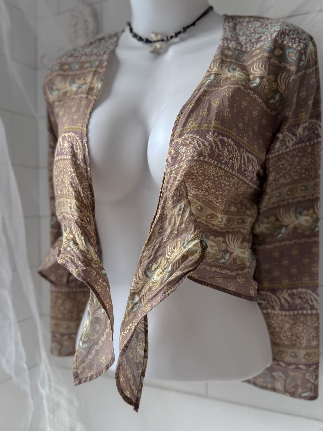 Paisley No-Button Cardigan 0298 상품이미지4