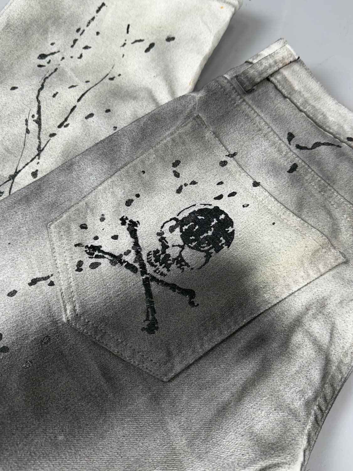 KHI Spray Painting Wrinkle Denim  상품이미지8