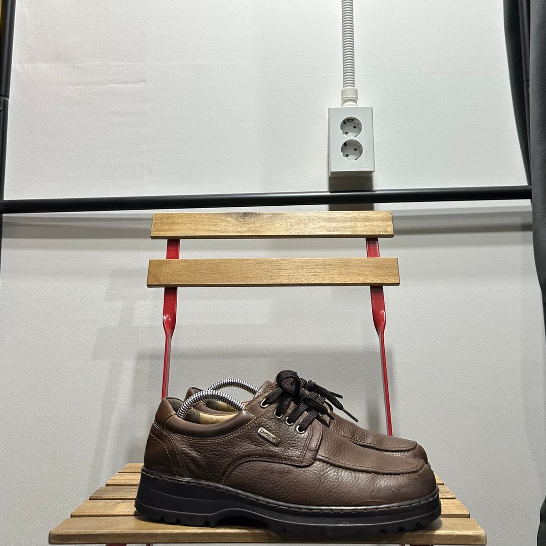 265) 랜드로버 신발 남성 남자 스니커즈 브라운 레더 캐주얼화 상품이미지1