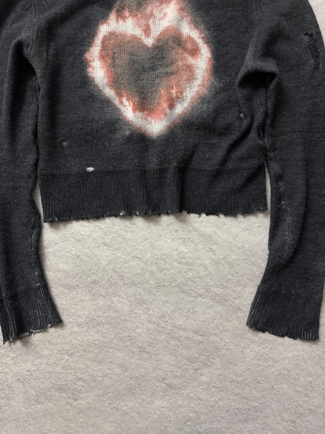 R13 하트 디스트로이드 니트 상품이미지4