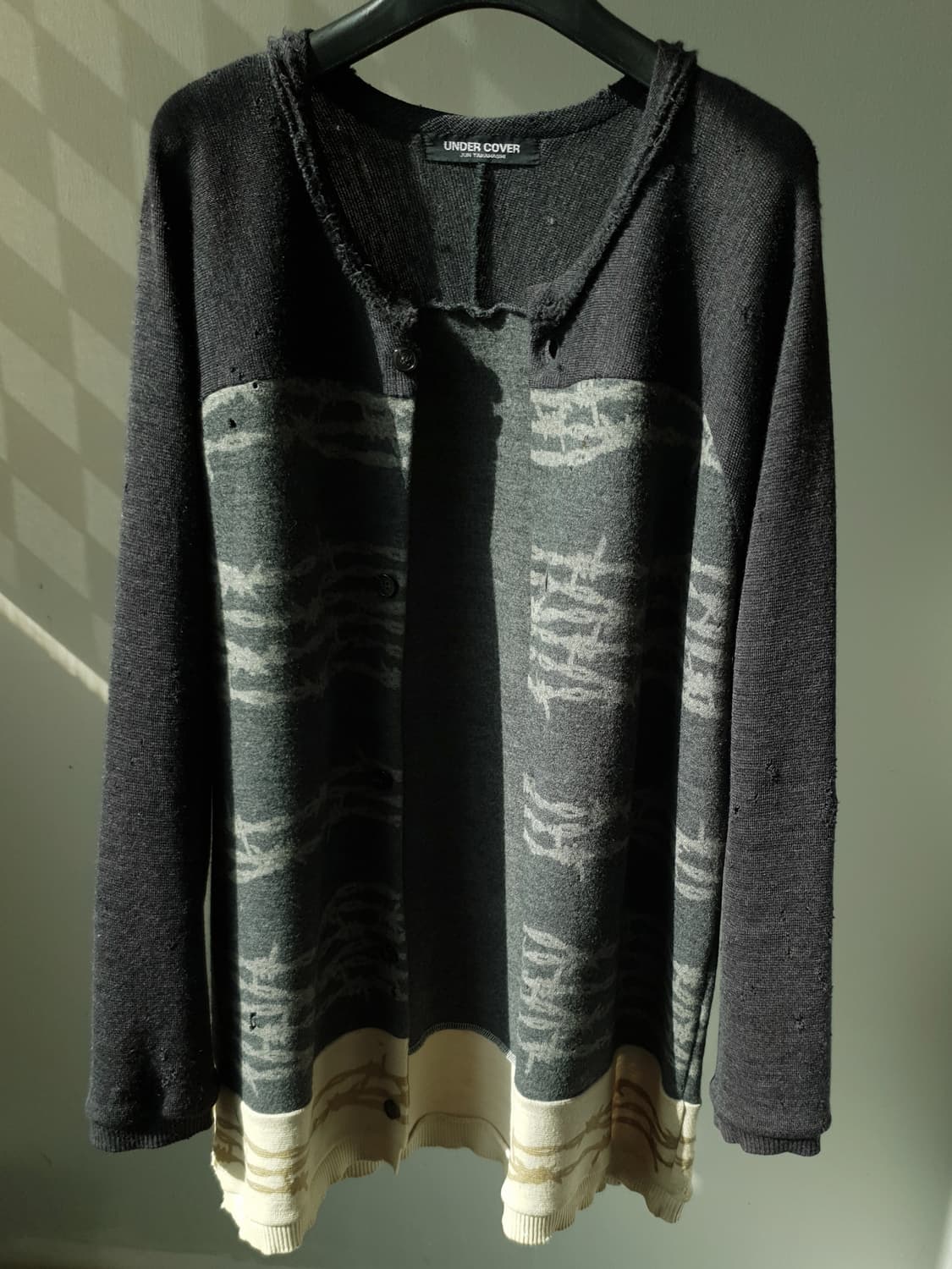 96-97 Undercover wire print cardigan 상품이미지8