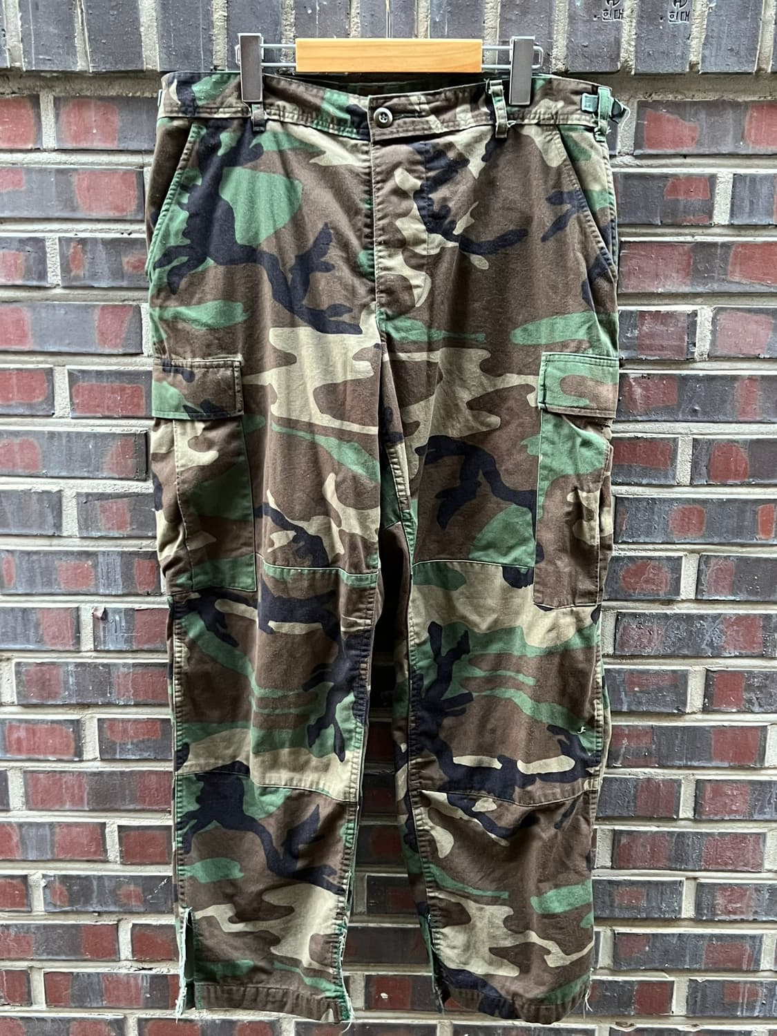 [34] 미군 BDU 우드랜드 카모 카고팬츠 빈티지 밀리터리 미군 바지 상품이미지1
