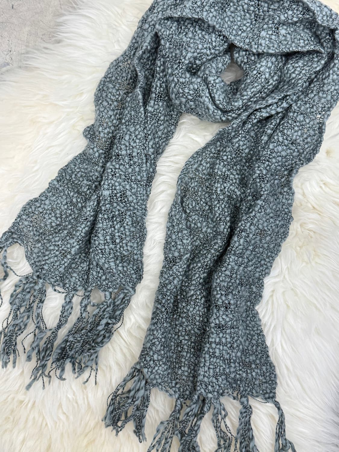 그레이 코지 짜임 머플러  상품이미지7