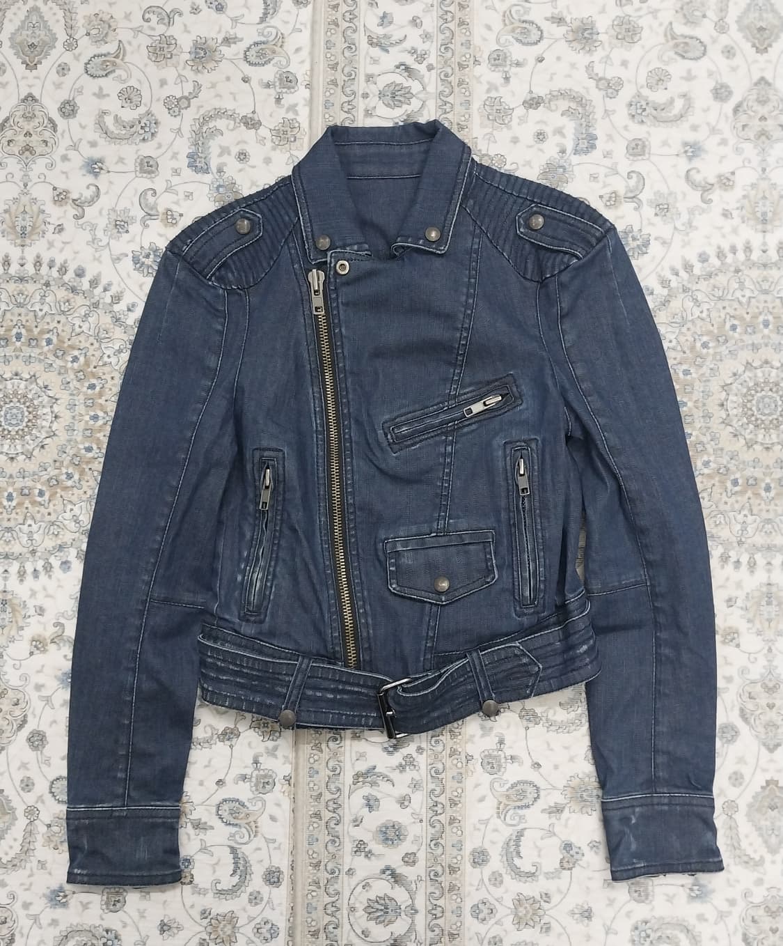 SYSTEM 데님 라이더 자켓 XS 상품이미지1