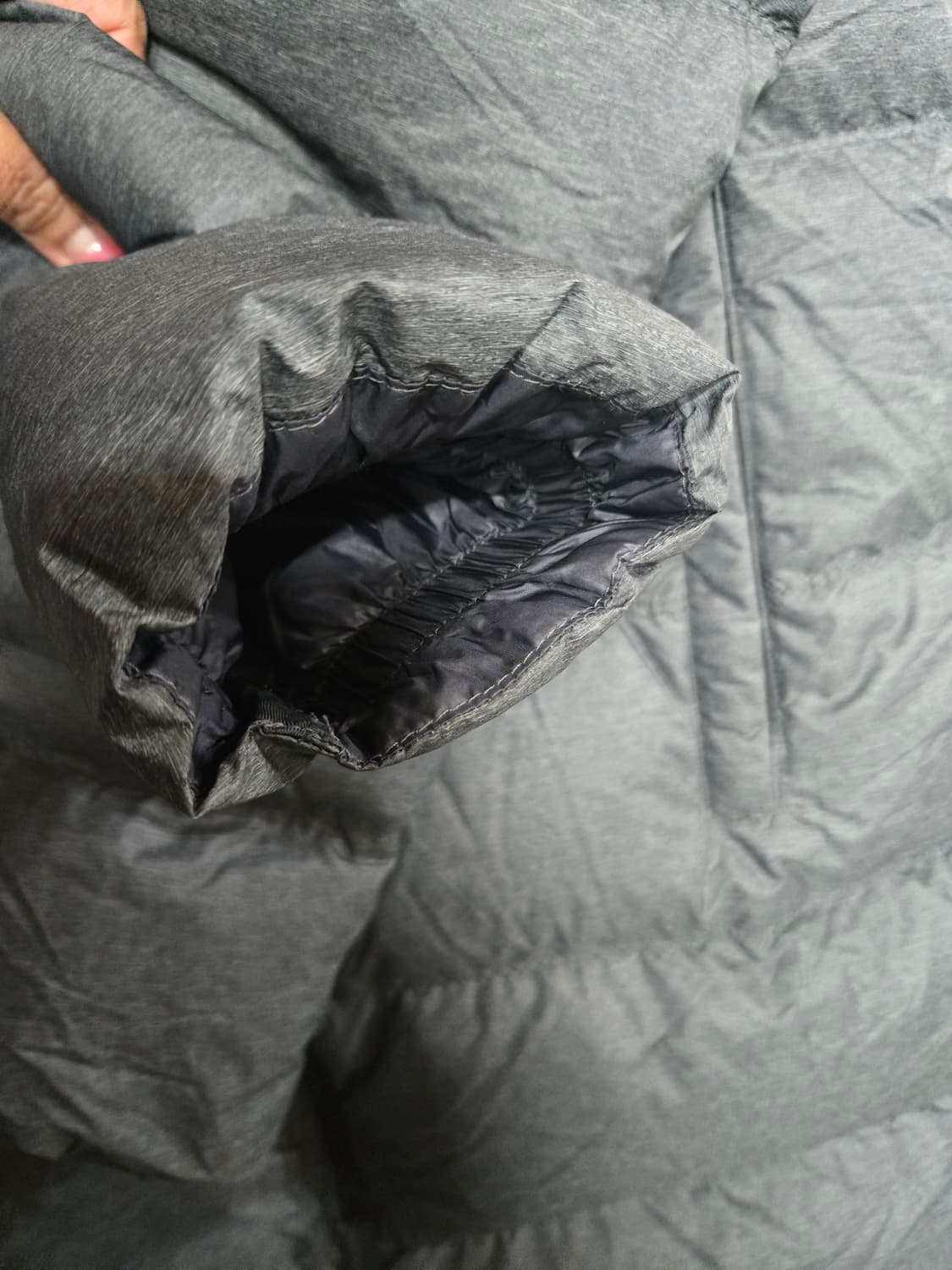 TATE 엄청 가벼운 구스 롱패딩 남95차콜 상품이미지5