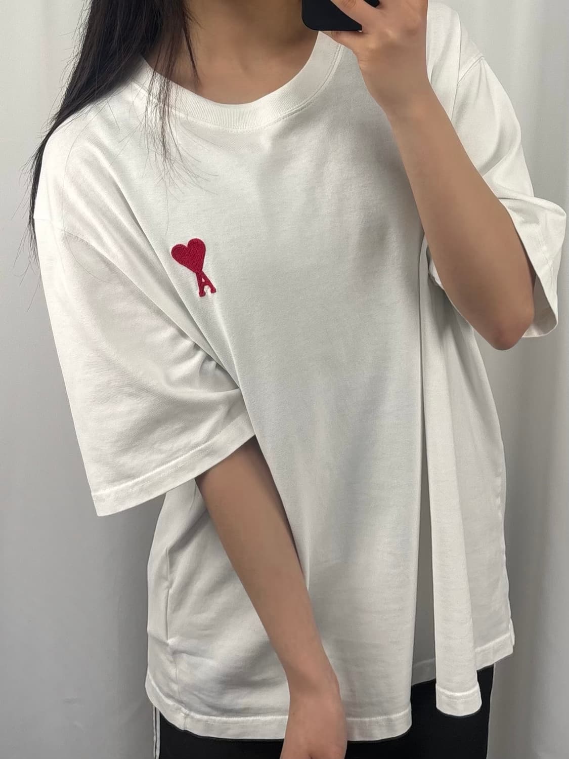 아미 23SS 화이트 스몰로고 반팔  상품이미지2