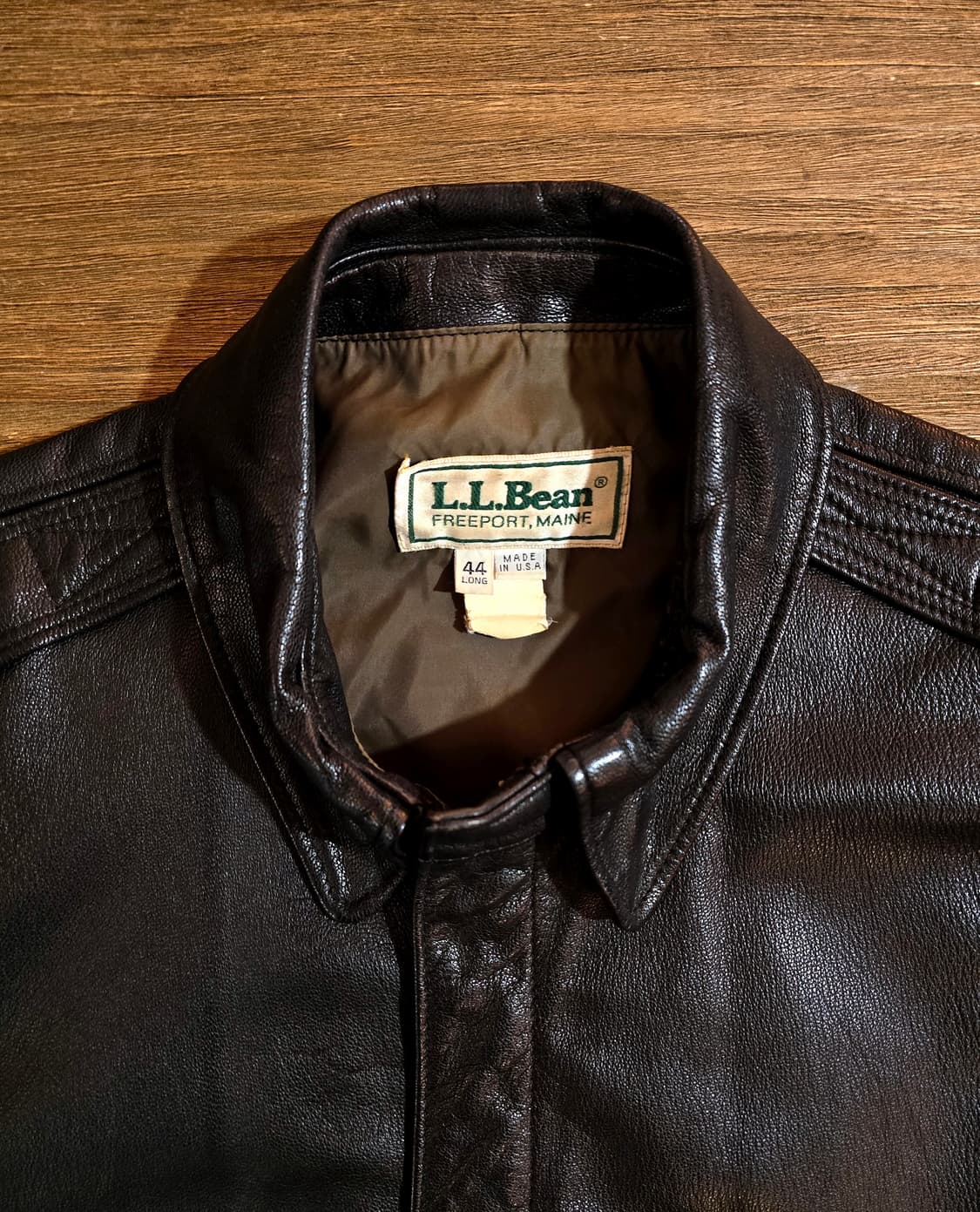 80s 엘엘빈 A-2 레더 자켓 (LLBean A2 Jacket) 상품이미지2