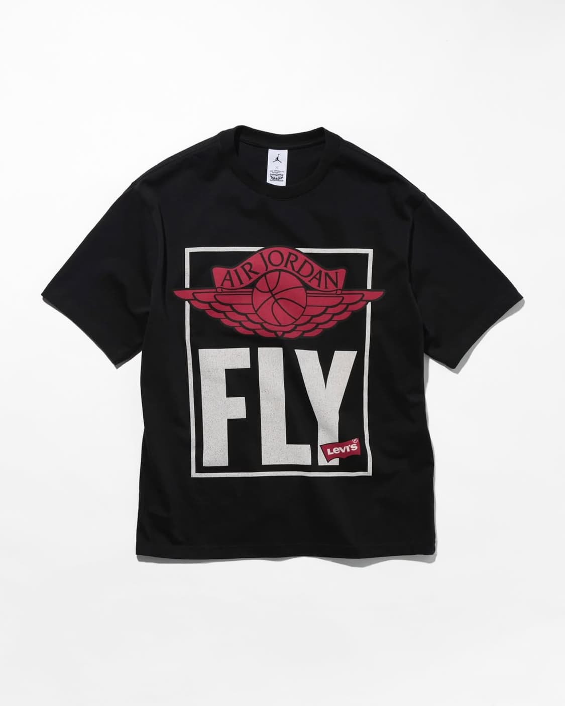 [L]조던 리바이스 숏슬리브 티셔츠 블랙 상품이미지1