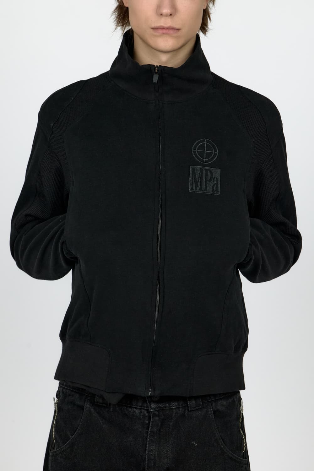 MPa CONTRAST ZIPPED JACKET (BLACK) L 상품이미지1
