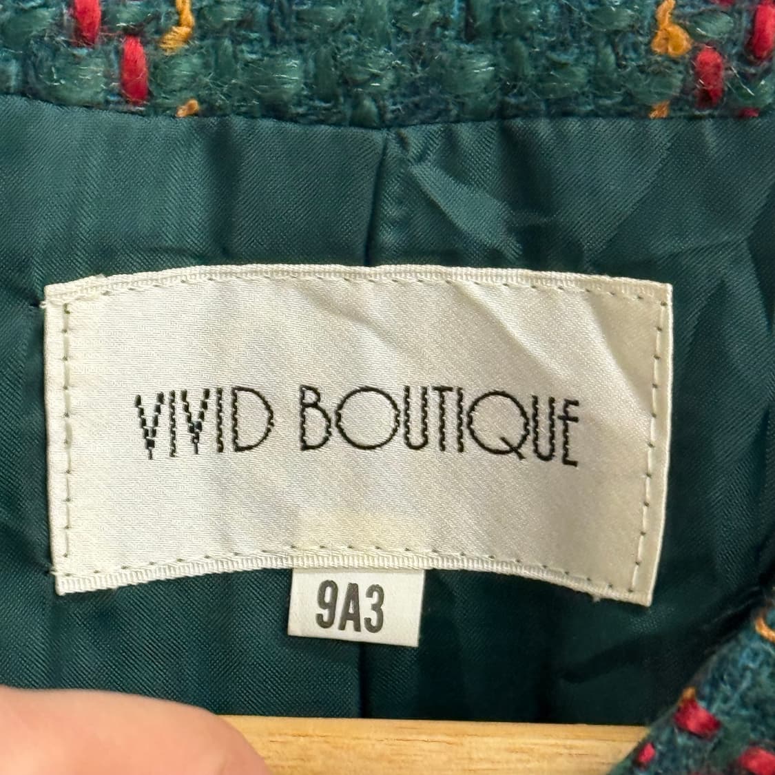 JPN VIVID 체크 트위드 크롭 트위드 자켓 9A3 상품이미지2