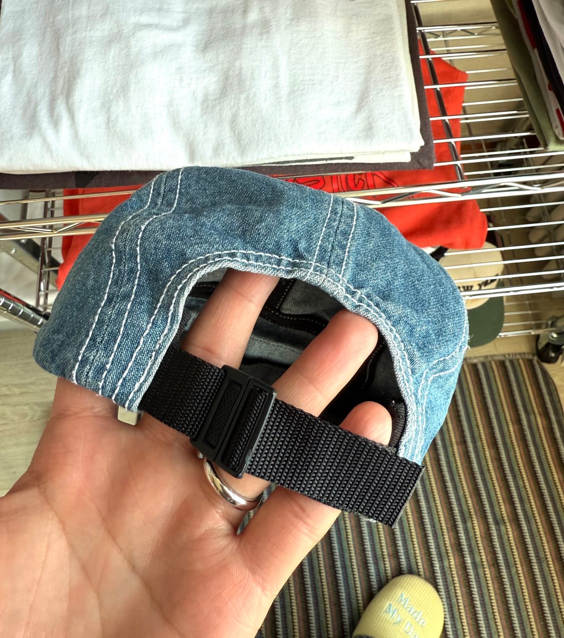 18ss 슈프림 데님 캠프캡 상품이미지4