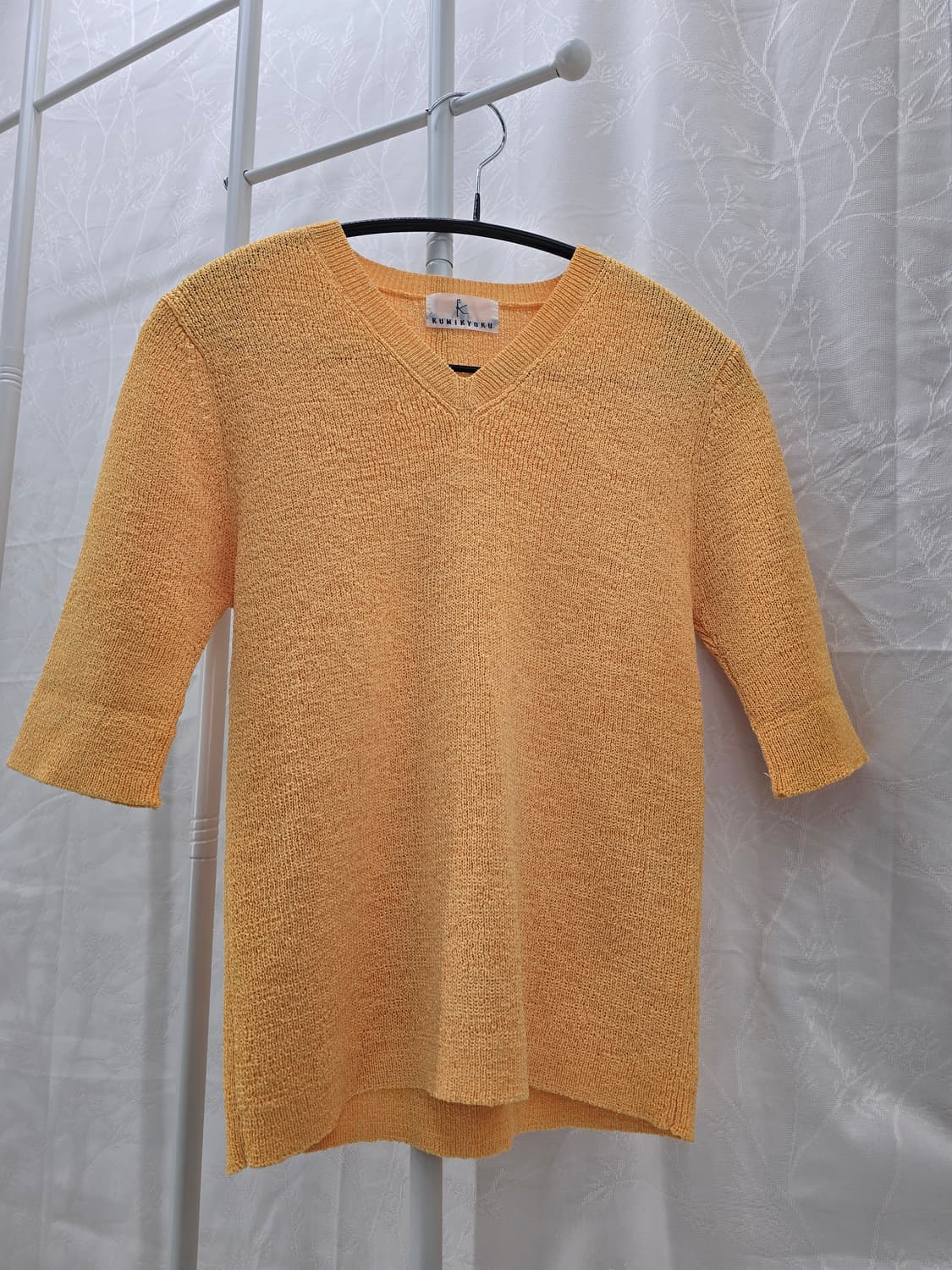 KUMIKYOKU 옐로우 V넥 니트 (40) 상품이미지1