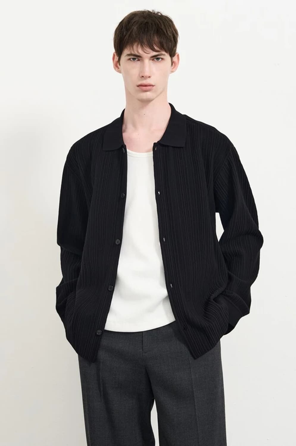 타임옴므 24FW 플리츠 가디건 PN5621 상품이미지2