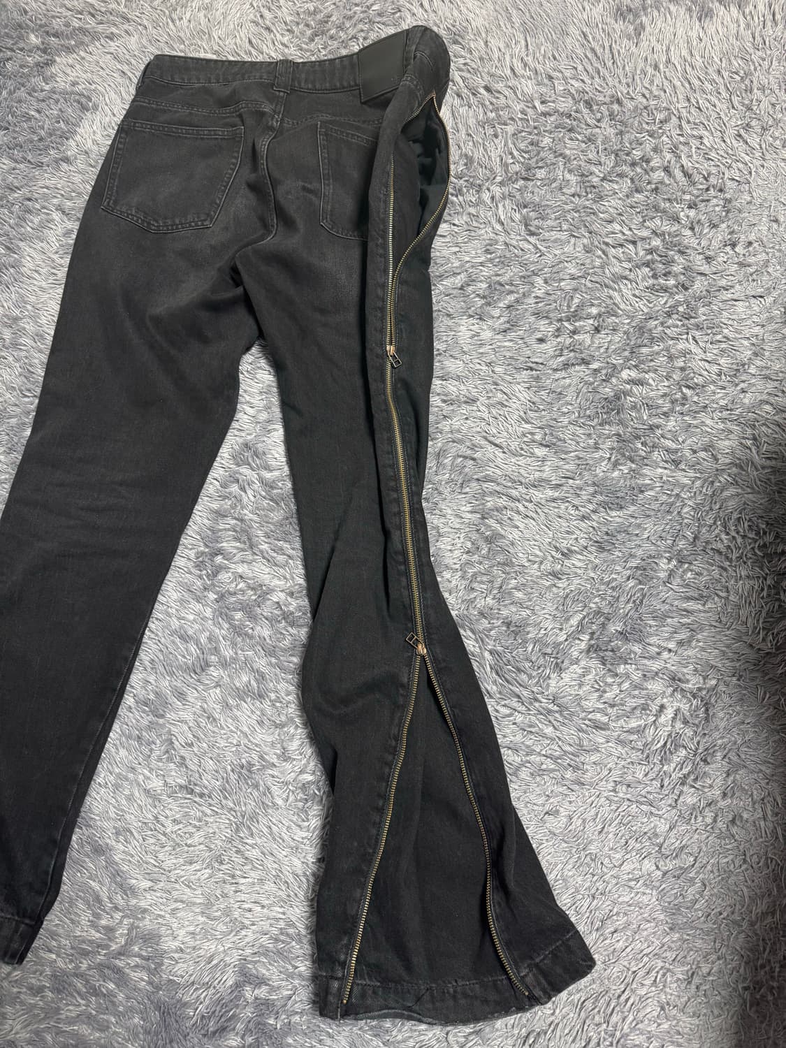 릭오웬스st 사이드지퍼 부츠컷 팬츠 상품이미지4