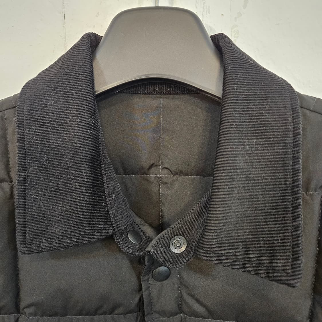 100(L) NII 검정 퀼팅 셔츠 자켓 상품이미지3