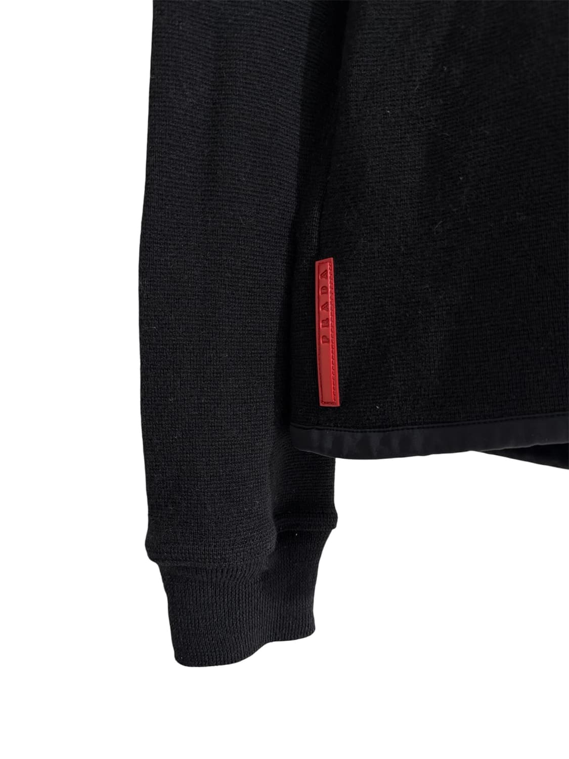 프라다 레드탭 레터링 로고 니트 상품이미지4