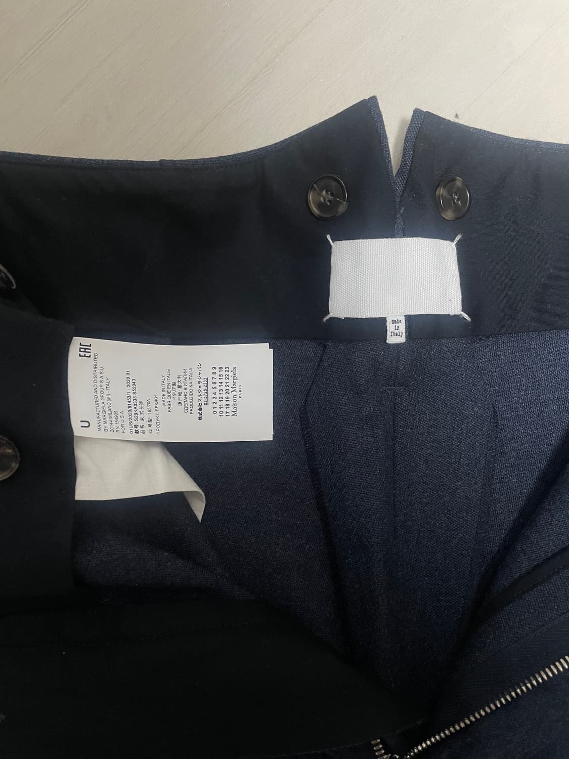 마르지엘라 20ss 하이웨스트 트라우저 상품이미지3