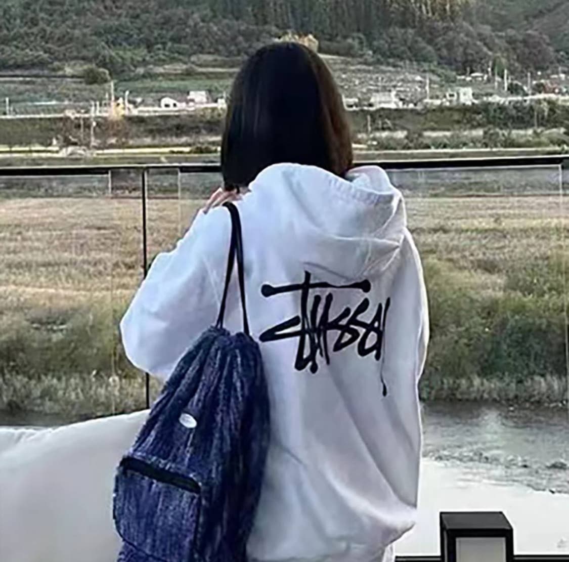 스투시 베이직 후드집업 (( 새상품 )) 기모 상품이미지6