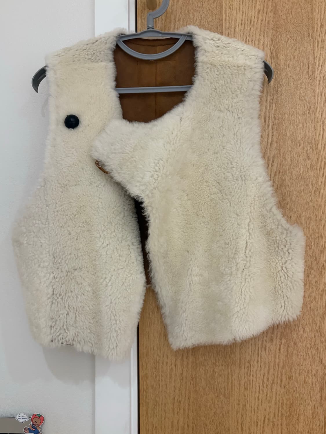 이자벨마랑 브라운 무스탕 조끼 상품이미지4