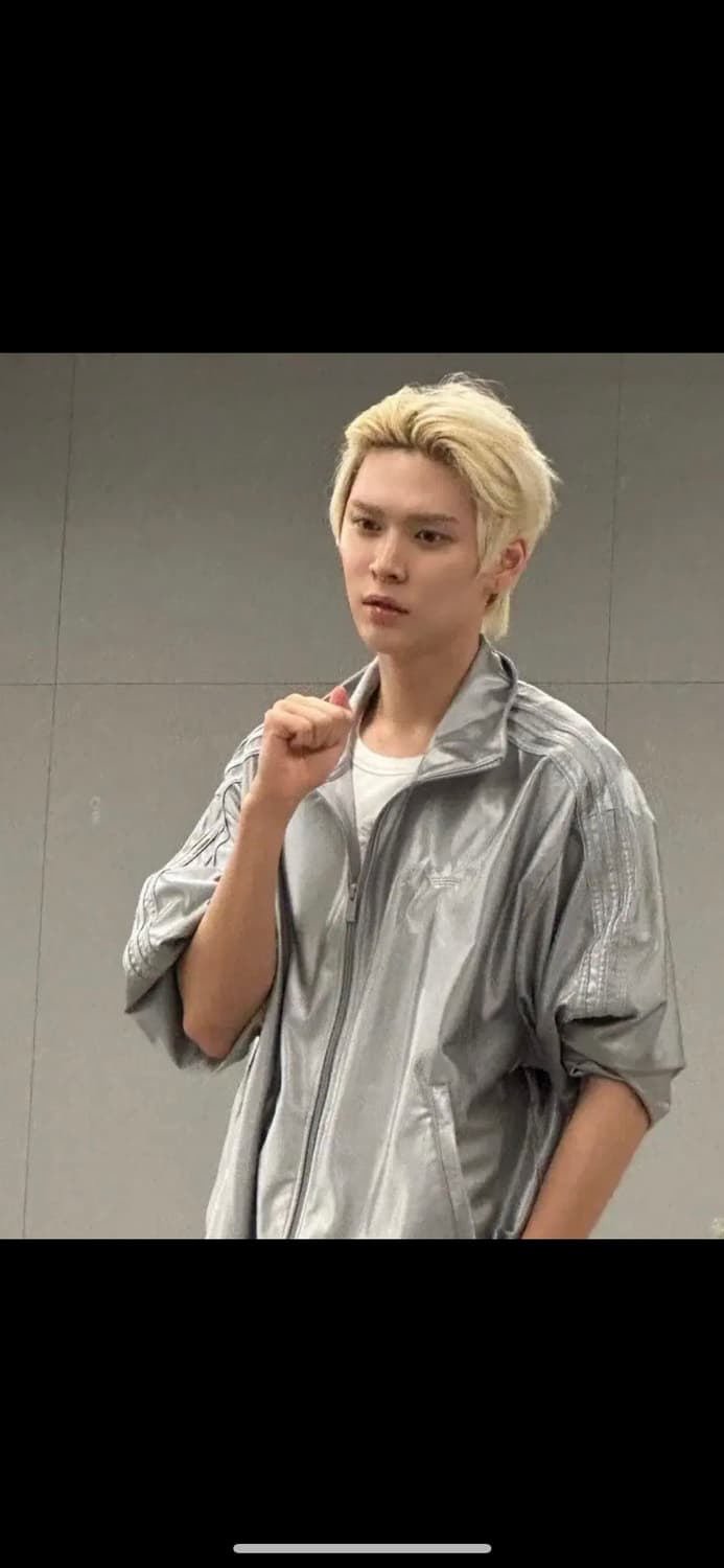 아디다스 오버사이즈 파이어버드 오닉스 실버 트랙탑 상품이미지4