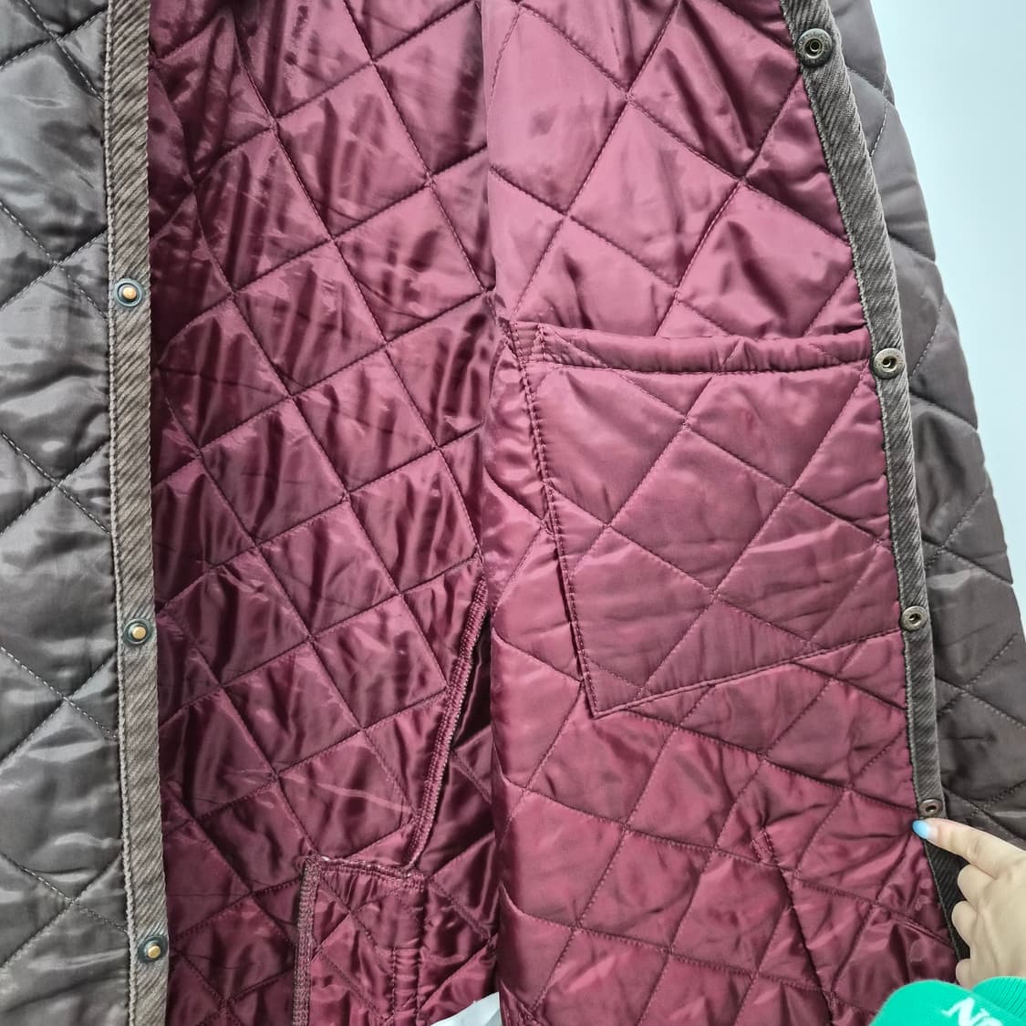 라벤햄 브라운 퀄팅자켓 남성 L 상품이미지8