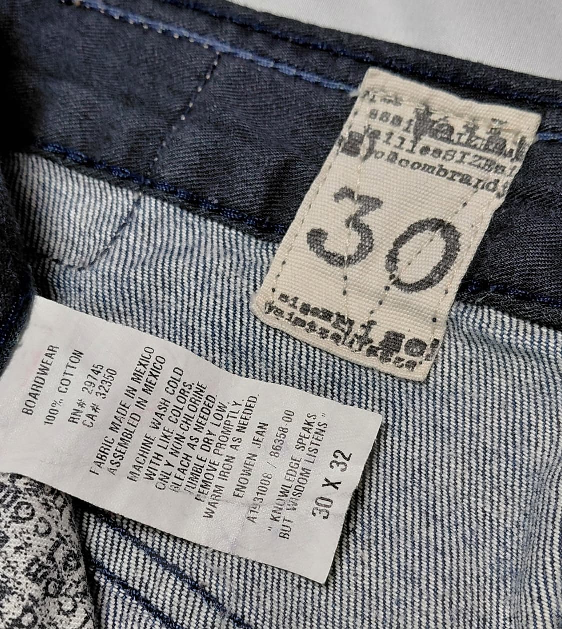 [희귀/아카이브] 볼콤(Volcom) ENOWEN 빈티지 데님 (30) 상품이미지6