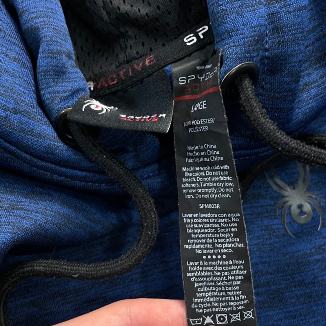 105 스파이더 엑티브 후드티 상품이미지3