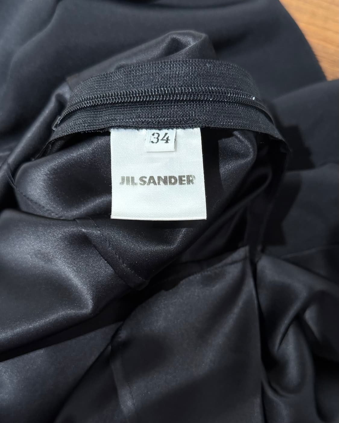 질샌더 블랙 롱 폴리에스터 셔츠 원피스 상품이미지8