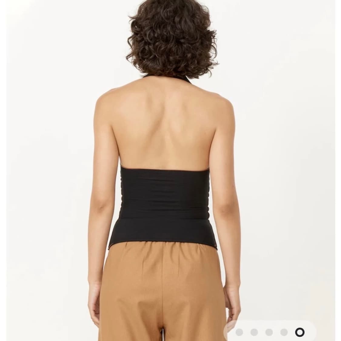 베이스레인지 Cinder Halter Top 신더 홀터 탑 블랙 상품이미지4