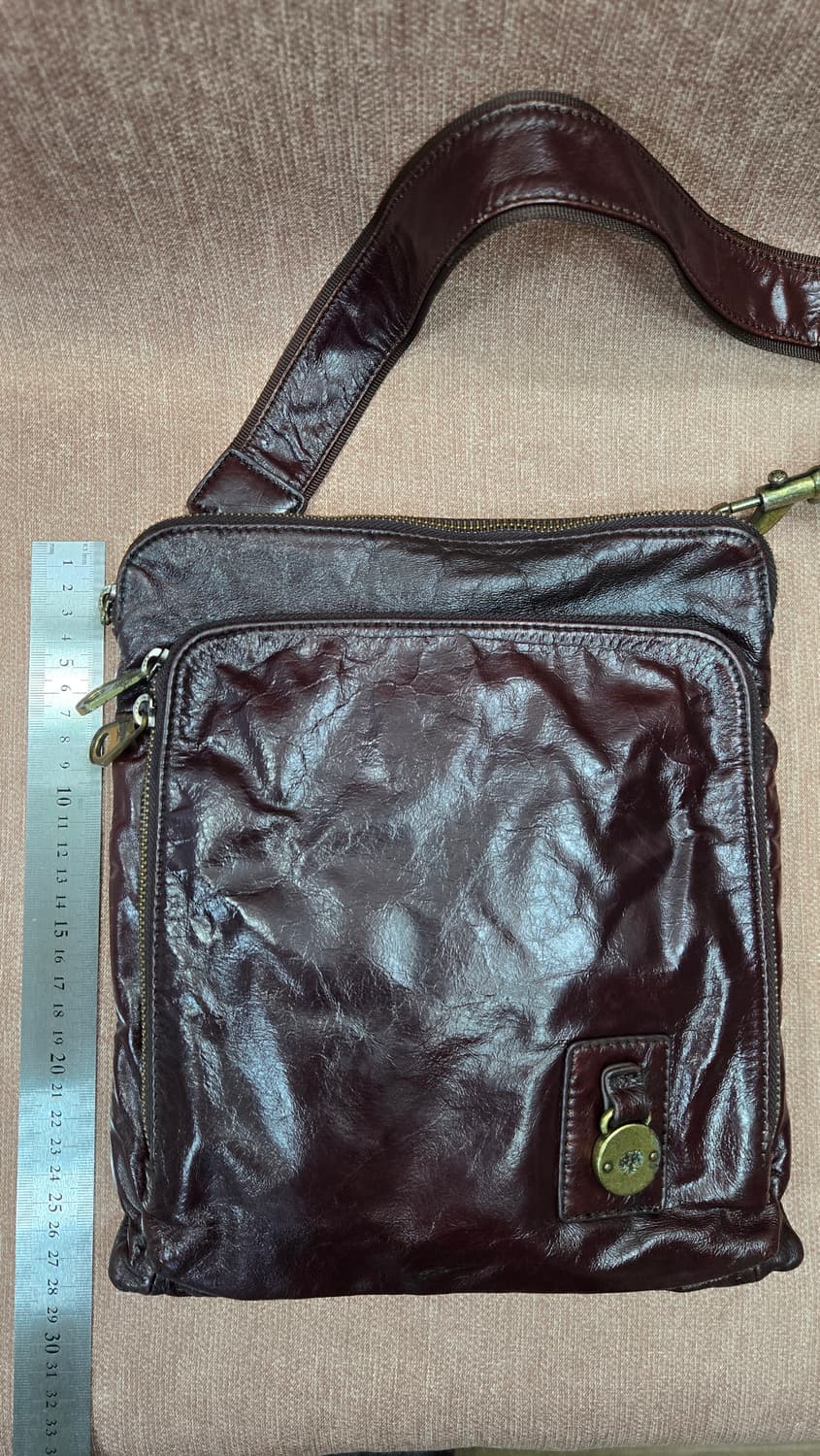 소가죽 브라운 크로스백 앤틱메탈 상품이미지1