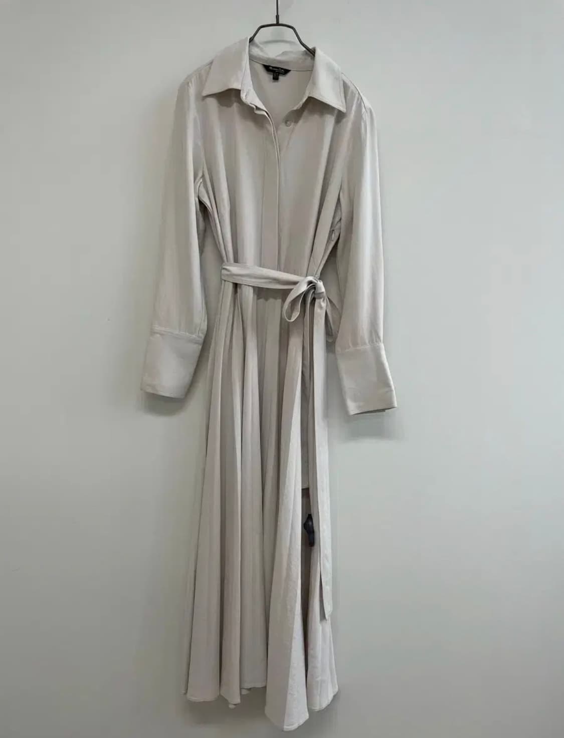 [새상품] 마시모두띠 플리츠 벨티드 셔츠 원피스 38 상품이미지1