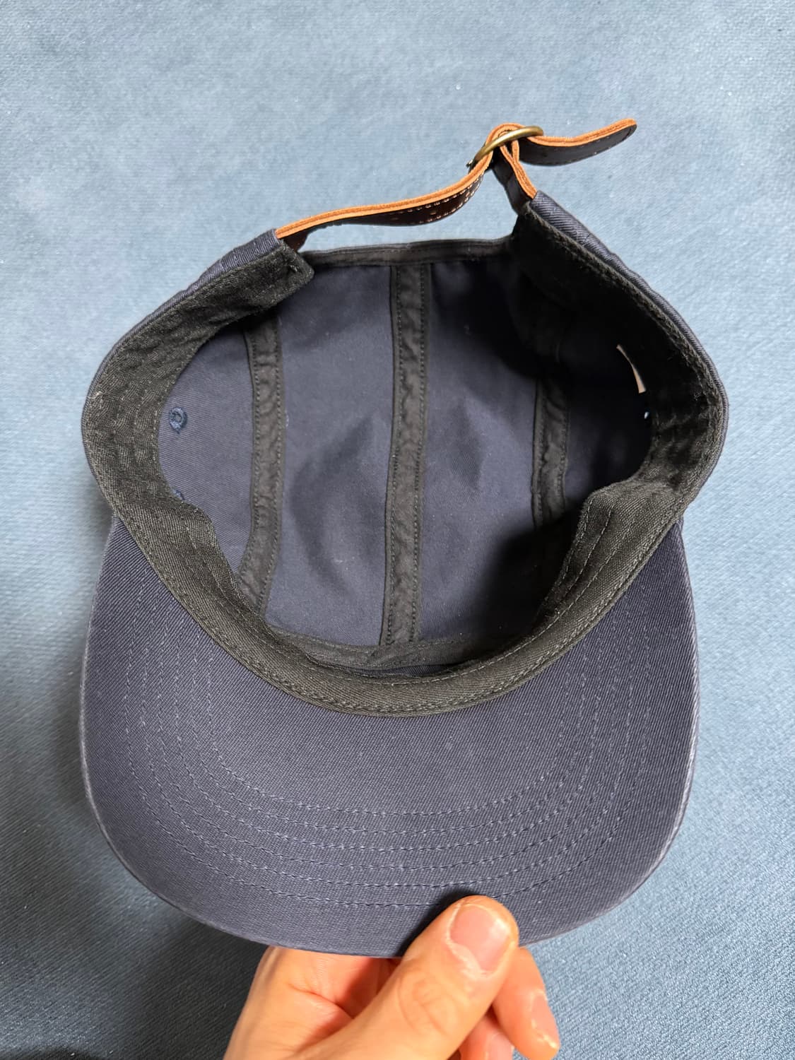 슈프림 워시드 치노 트윌 캠프캡 네이비 - 24FW 상품이미지3