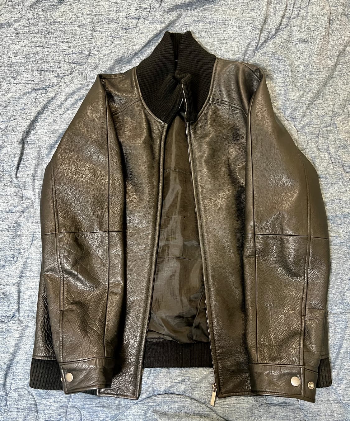 cow leather 소가죽 자켓 블랙 상품이미지2