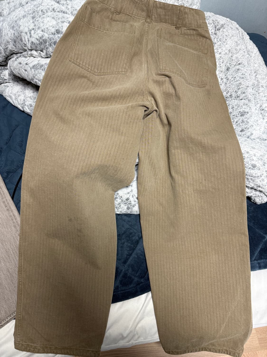 오베르쥬 어드레서 별주 베이커 팬츠 카키 베이지 상품이미지4