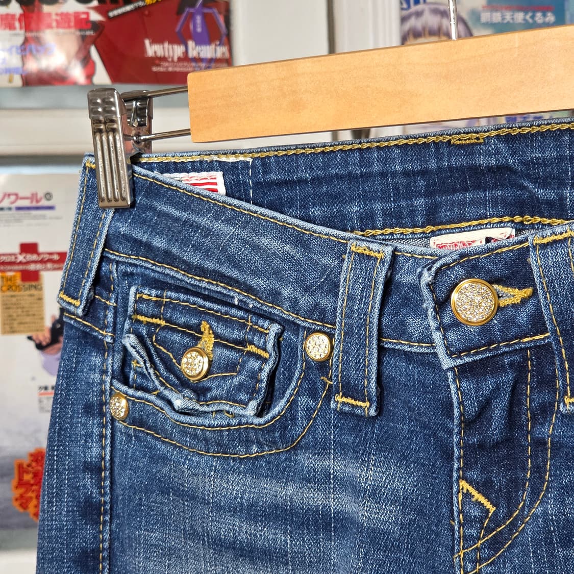 트루릴리전 베키 로우라이즈 데님 팬츠 상품이미지5